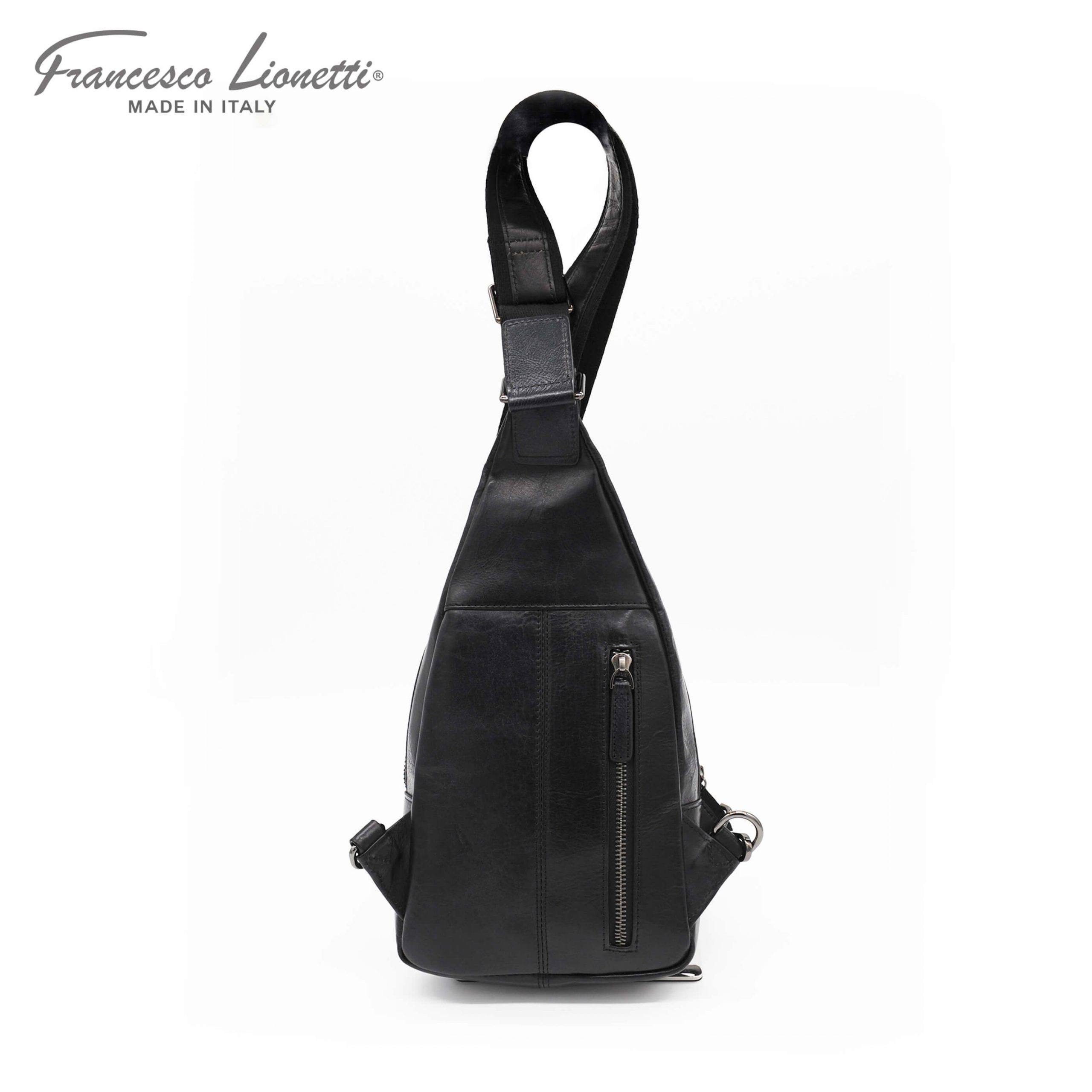Leather Men's Bag Borsello Small Made in Italy - Francesco Lionetti